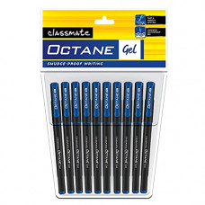 Deals, Discounts & Offers on Stationery - Classmate Octane- Blue Gel Pens (Pack of 10)|Smooth Writing Pens|Water-proof ink for smudge-free writing|Preferred by Students