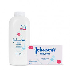 Deals, Discounts & Offers on Baby Care - Johnson's Baby Powder, 400g with Free Johnson's Baby Soap, 100g
