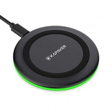 Deals, Discounts & Offers on Mobile Accessories - KAPAVER KP500 Type-C PD Qi-Certified 10W/7.5W Fast Wireless Charger with Fireproof ABS