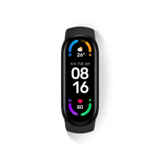 Deals, Discounts & Offers on Mobile Accessories - Xiaomi Mi Smart Band 6, Larger AMOLED Screen(Black) 1.56 Inches - 3.96 cm