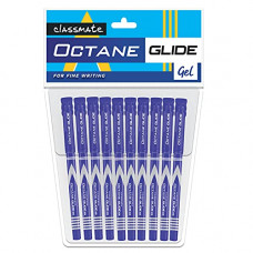 Deals, Discounts & Offers on Stationery - Classmate Octane Glide- Blue Gel Pens (Pack of 10) | Smooth Writing Pens|Dark ink shade for neat writing|Preferred by Students