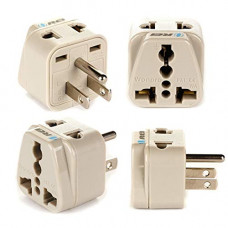 Deals, Discounts & Offers on Home Improvement - OREI India to USA, Japan, Philippines & More (Type B) Travel Adapter Plug - 2 in 1 - CE Certified - RoHS Compliant - 4 Pack - White Color (DB-5-4PK)