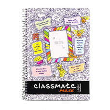 Deals, Discounts & Offers on Stationery - Classmate 2100135 Soft Cover 6 Subject Spiral Binding Selfie Notebook, Single Line, 300 Pages