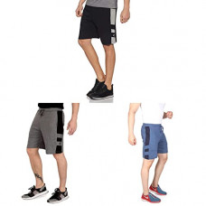 Deals, Discounts & Offers on Men - Chromozome Mens Gym Shorts-N-170 Pack of 3