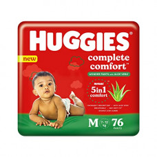 Deals, Discounts & Offers on Baby Care - Huggies Complete Comfort Wonder Pants with Aloe Vera, Medium (M) 76 count