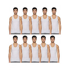 Deals, Discounts & Offers on Men - [Size 100cm] Rupa Jon Men's Plain Vest (Pack of 10)
