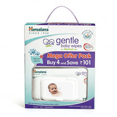 Deals, Discounts & Offers on Baby Care - Himalaya Gentle Baby Wipes Mega Offer Pack (4N x 72's) Save Rs.101/-