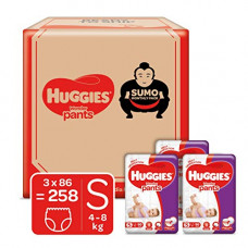 Deals, Discounts & Offers on Baby Care - Huggies Wonder Pants, Sumo Monthly Box Pack Diapers, Small Size, 258 Count