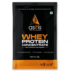 Deals, Discounts & Offers on  -  AS-IT-IS Nutrition Whey Protein Concentrate 80% Single Serving Sachet - 30g | Unflavoured, Labdoor Certified