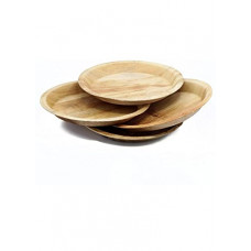 Deals, Discounts & Offers on  - Swastha Hygine Areca Palm Leaf Round Disposable Eco-Friendly Party Essential Plate 12