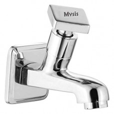 Deals, Discounts & Offers on Home Improvement - Mysis Melody Brass Bib Cock With Wall Flange (Chrome Finish)