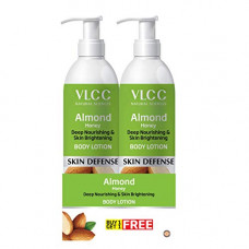 Deals, Discounts & Offers on Beauty Care -  VLCC Almond Honey Deep Nourishing Skin Brightening Body Lotion, 350 ml (White) -Pack of 2