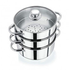 Deals, Discounts & Offers on Cookware - BMS LIFESTYLE Stainless Steel 4-Plates Idly Cooker, Induction & Gas Stove Compatible Idli Maker (4-Plates | 16 IDLI)