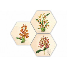 Deals, Discounts & Offers on  - SAF Engineered Wood Religion, Flowers, Abstract Painting, Multicolour, Abstract, 17 Inch X 17 Inch