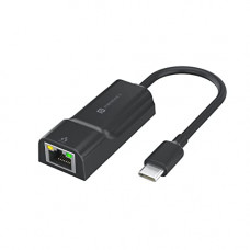 Deals, Discounts & Offers on  - Portronics Mport 45C Type-C Ethernet LAN Adapter Type-C to LAN RJ 45 with 1000 Mbps, Fast Speed(Black)