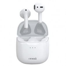 Deals, Discounts & Offers on Headphones - Croma True Wireless Earbuds with Bluetooth Version, Total Playtime up to 20 Hours, Built in mic, Sweat Resistant Model, Microphone (12 Months Warranty) (CREEH1901sBTEB, White)
