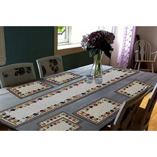 Deals, Discounts & Offers on  - Kiara Creations Dinner Dining Table 1 Placemat 100% Cotton Designer Jacquard Collection, Machine Washable, Anti-Skid Everyday Use