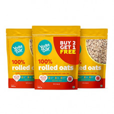 Deals, Discounts & Offers on  - Yogabar 100% Rolled Oats Combo | (Buy 2 Get 1 Free) | Premium Golden Rolled Oats | 400g Each | Helps Weight Loss