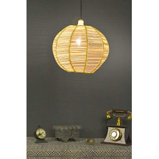 Deals, Discounts & Offers on  - Tu Casa HG-18 Round fine Cane pendent Light Cane Holder Type e-27 Size 7x8x27