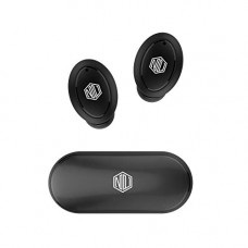 Deals, Discounts & Offers on Headphones - Nu Republic Flo True Wireless Earbuds BT V5.0, Upto 20Hrs Play Time, Charging Case, Sweat & Water Resistant, Controls on Earbuds, Voice Assistant/Siri with in-Built Mic-Black