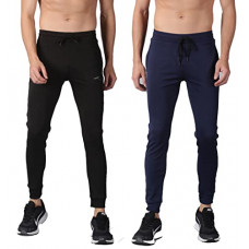 Deals, Discounts & Offers on Men - [Size L] Kraasa Combo Slim Fit Athletic Track Pants Pack of 2 Trackpants