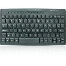 Deals, Discounts & Offers on  - ZEBRONICS ZEB-K04 Mini Multimedia USB Wired Keyboard with 96 UV Coated Keys, Slim & Compact,