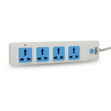 Deals, Discounts & Offers on Electronics - ZEBRONICS ZEB-PS4301 2500 WATTS Power Extension Socket with 4 Universal sockets