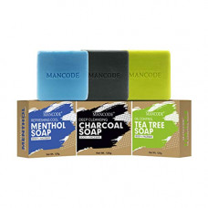 Deals, Discounts & Offers on Beauty Care - MAN CODE Refreshing Menthol Soap, Activated Detoxifying Charcoal Soap & Anti Bacterial Tea Tree Soap - 125 G Each (Combo Pack Of 3)