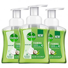 Deals, Discounts & Offers on Health & Personal Care - Dettol Foaming Handwash Pump - Aloe Coconut (Pack of 3-250ml each) | Rich Foam | Moisturizing Hand Wash | Soft on Hands