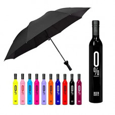 Deals, Discounts & Offers on  - TCDPR Stylish Windproof Double Layer Small Lightweight Folding Portable Wine Umbrella with Bottle Cover for UV Protection & Rain Outdoor Car Big Size Umbrella