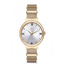 Deals, Discounts & Offers on Men - Ferro Aversa Analog Round Dial Women's Watch with Dual Tone mesh Strap