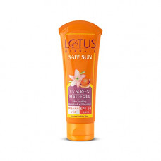 Deals, Discounts & Offers on Beauty Care - Lotus Herbals Safe Sun Uv Screen Mattegel Ultra Soothing Sunscreen | PA+++ | SPF 50 | Matte Look | Oil Control | For Normal to Oily Skin | 100g