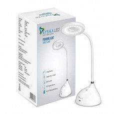 Deals, Discounts & Offers on  - SYSKA SSK-TL-8605L POWERLIGHT 10W LED Table lamp with 3 Stage Dimming Light(White,Pack of 1)