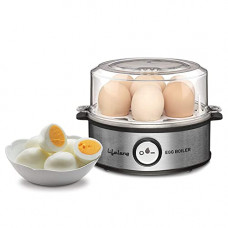 Deals, Discounts & Offers on  - Lifelong Egg Boiler 360-Watt (Transparent and Silver Grey), Boil 7 eggs