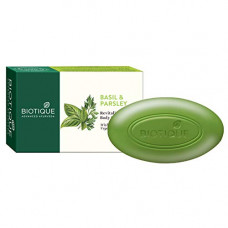 Deals, Discounts & Offers on Beauty Care - Biotique Basil and Parsley Soap, 75g