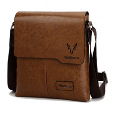 Deals, Discounts & Offers on  - Wolfhorn Leather Branded Original Cross-body Sling Messenger Bag