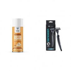 Deals, Discounts & Offers on Health & Personal Care - Bombay Shaving Company Dexter Razor For Men With Turmeric Shaving Foam, Home And Salon Use, MenS Shaving Accessories