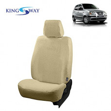 Deals, Discounts & Offers on  - Kingsway Pure Cotton Towel Fabric Seat Covers For Hyundai Santro (Beige Color, Single Piece