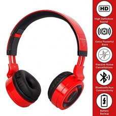 Deals, Discounts & Offers on Headphones - TM-046 Wireless Bluetooth Radio Bass Headphone with FM and SD Card Slot with Music and Calling Controls