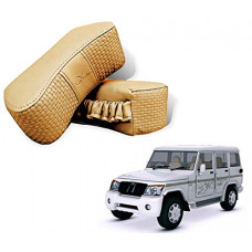 Deals, Discounts & Offers on  - Autopearl Car Neck Rest Cushion Set Compatible with Bolero XL (Set of 2, Beige)