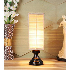 Deals, Discounts & Offers on  - tu casa Holder type-b-22 Natural Bamboo Shade Table Lamp with Metal Base (Bulb not Included)