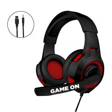Deals, Discounts & Offers on  - Nu Republic Dread EVO- Gaming Earphones with Flexible Extended Microphone,Red LED Light,50mm Neodymium Drivers,HD Sound, Volume Controls