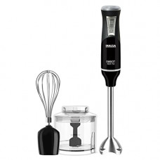 Deals, Discounts & Offers on  - Inalsa Hand Blender Robot Inox 750CS-Powerful Super Silent 750Watt DC Motor| Chopper & Whisker|Variable Speed & Turbo Function| Stainless Steel Blade & Detachable Stem, (Black/Silver)