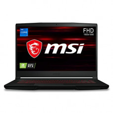 Deals, Discounts & Offers on Laptops - MSI Gaming GF63 Thin, Intel 11th Gen. i7-11800H, 40CM FHD 144Hz Gaming Laptop (8GB/512GB NVMe SSD/Windows 10 Home/Nvidia GTX1650 Max-Q 4GB GDDR6/ Black/1.86Kg), 11SC-852IN