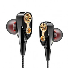 Deals, Discounts & Offers on Headphones - UnV 4DBASE Wired in Ear Earphone with Mic (Black)