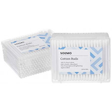 Deals, Discounts & Offers on Beauty Care - Amazon Brand - Solimo Cotton Buds - 200 Sticks (Pack of 2)