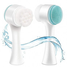 Deals, Discounts & Offers on Beauty Care - Theorie 2 in 1 Facial Cleansing Brush, Double Sided Facial Cleaning Brush with Soft Bristles, Manual Dual Face Wash Brush