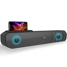 Deals, Discounts & Offers on Electronics - UBON Bluetooth Speaker Aladeen Series 2.0 SP-8070 Wireless Speaker with Heavy Bass & High Stereo Sound, TWS Function, Inbuilt Mobile Stand, RGB Lights, Support Calling, Up to 6H Playtime (Black)