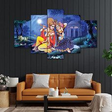 Deals, Discounts & Offers on  - Perpetual Wall Painting For Bedroom - Set Of 5, 3d Scenery Wall Painting