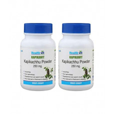 Deals, Discounts & Offers on  - Healthvit Kapikachu Powder | Velvet Beans (Mucuna Pruriens) 250 Mg - 60 Capsules (Pack of 2)